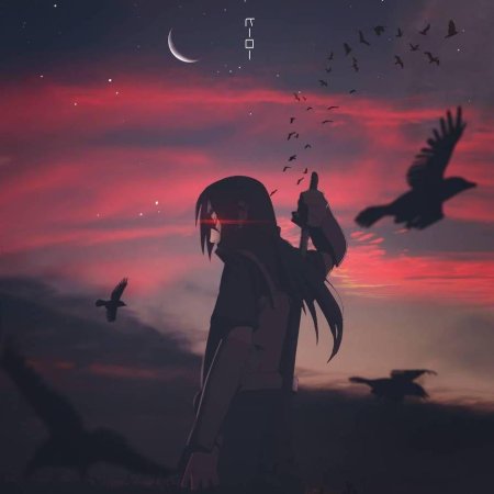 Аниме Наруто Итачи Луна