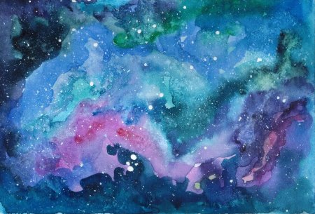 Космос акварелью