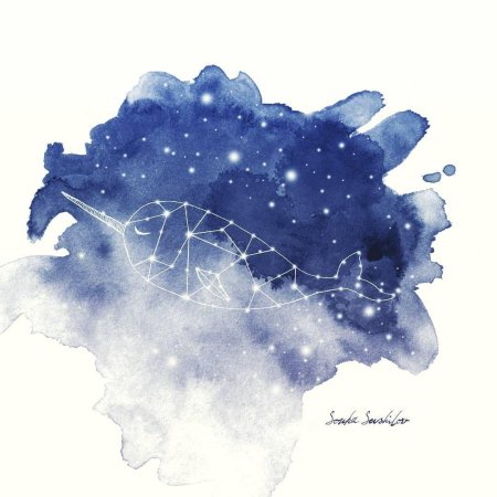 Акварельные звездочки