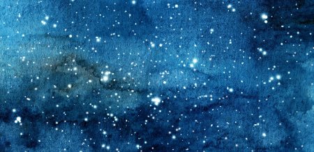 Звездное небо акварелью