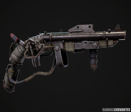 Гаусс пистолет постапокалиптичный