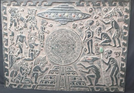 Барельефы Майя пришельцы
