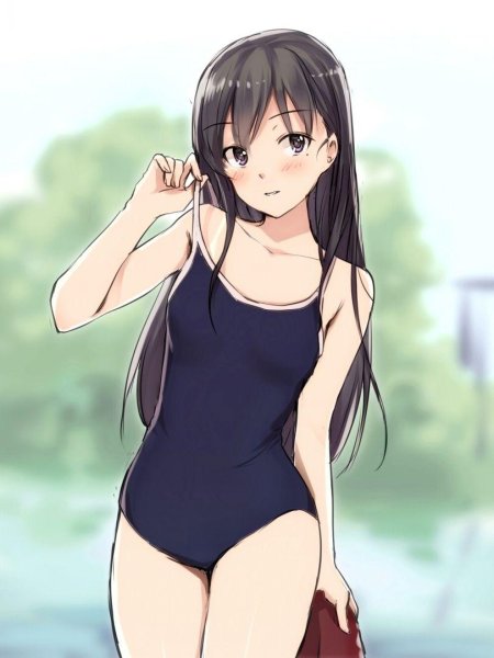 Аниме девушки в купальниках