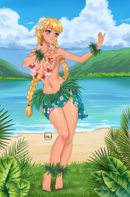 Гавайская танцовщица