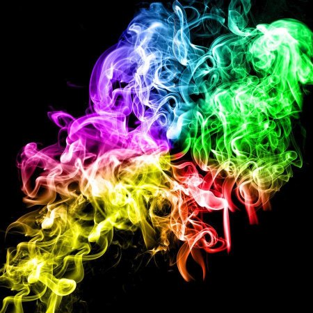 Разноцветный огонь