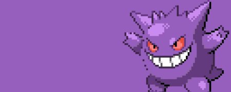 Генгар покемон пиксель