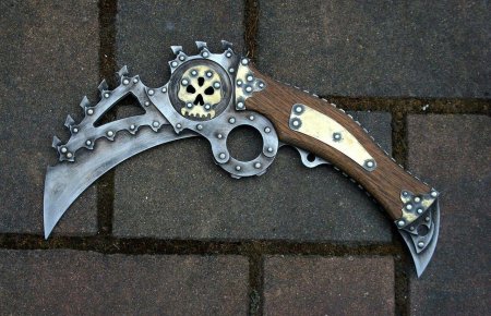 Нож стимпанк