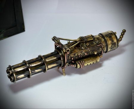 Стимпанк пулемет Гатлинга