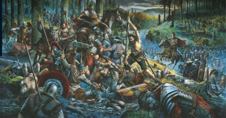 Битва в Тевтобургском лесу 9 г. н.э.