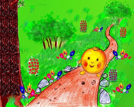 Колобок рисунок