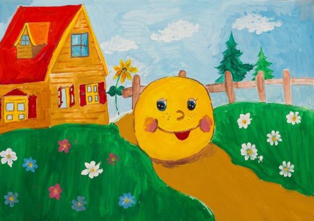 Колобок рисунок