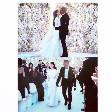 Свадебное платье Ким Кардашян и Канье