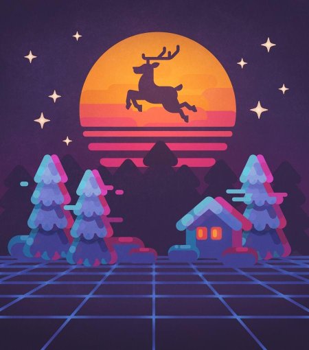 Новый год арт Эстетика