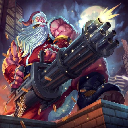 Дед Мороз с пулеметом