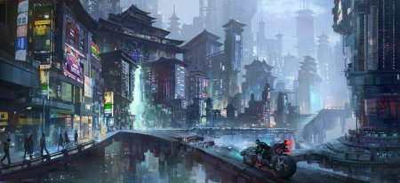 Найт Сити Cyberpunk переулок