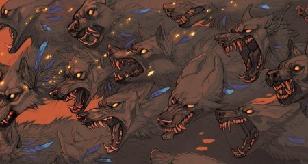 Волк демон Анубис