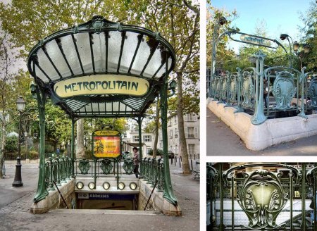 Павильоны метро в Париже Эктор Гимар