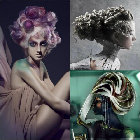 Авангардный стиль прически