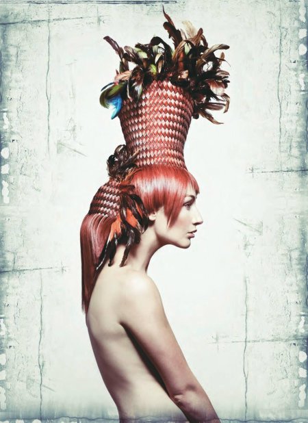 Авангардный стиль прически