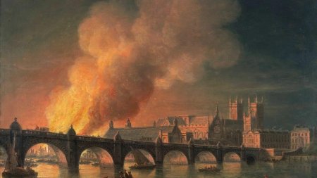 Вестминстерский дворец до пожара 1834 года