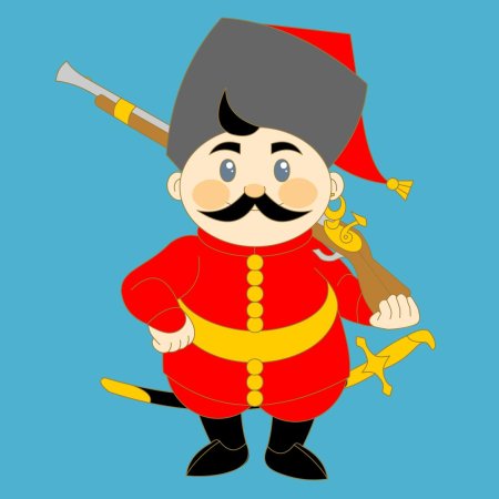 Казак мультяшный