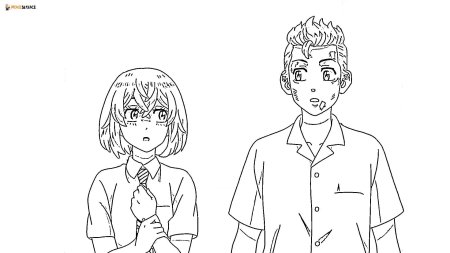 Хината Тачибана раскраска