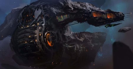 Левиафан космический корабль арт