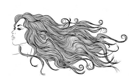 Волосы иллюстрация