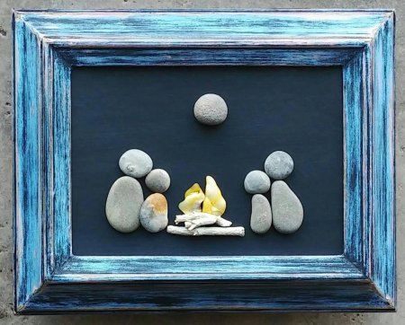 Панно из камешков