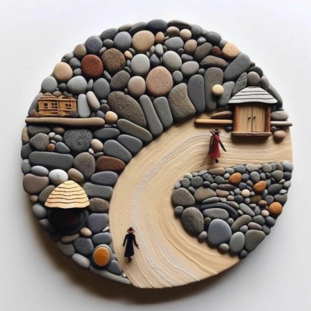 Поделки из гальки