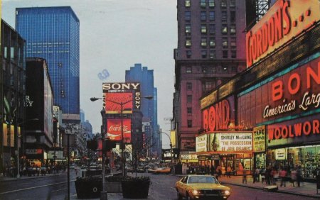 Таймс сквер Нью-Йорк 1970