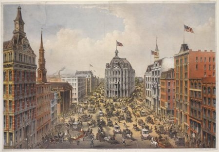 Бродвей Нью-Йорк 19 век