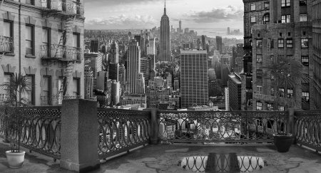 Картина вид на город