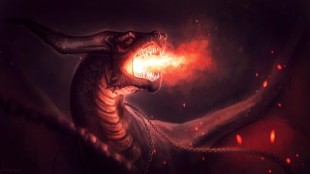 Дракон изрыгающий пламя