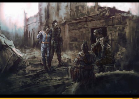 Fallout Art лагерь рейдеров