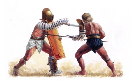 Римский Гладиатор ретиарий