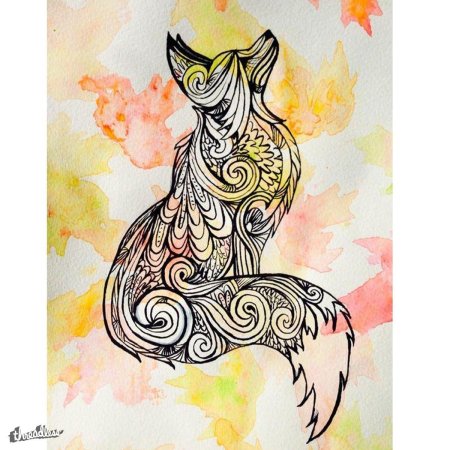 Лиса абстракция