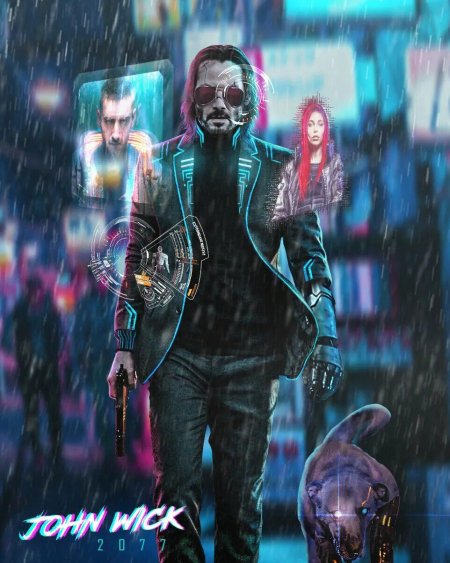Cyberpunk 2077 Джон уик
