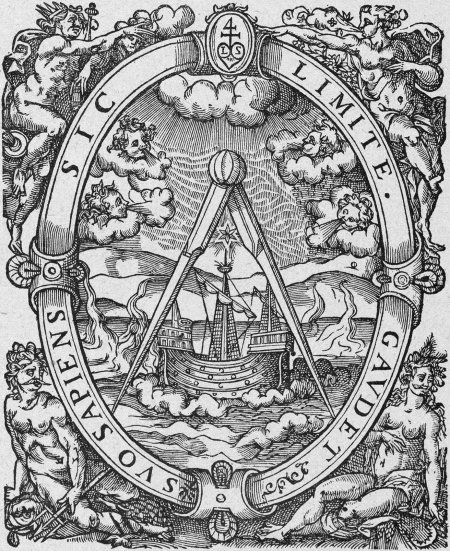 Средневековая гравюра алхимик