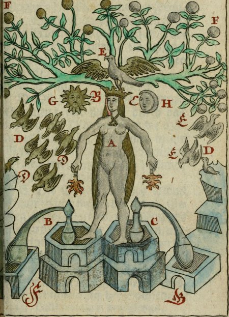 Алхимическая гравюра Гермес
