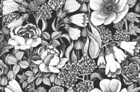 Принт цветы