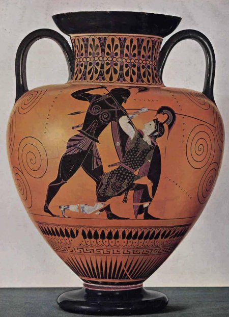 Чернофигурная вазопись древней Греции