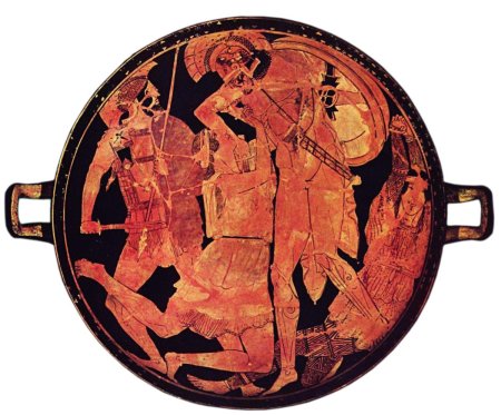 Краснофигурная Амфора древняя Греция