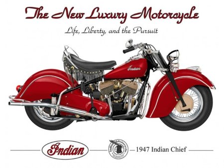 Мотоцикл Индиан Чиф 1947