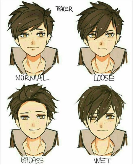 Мужские аниме причёски референсы