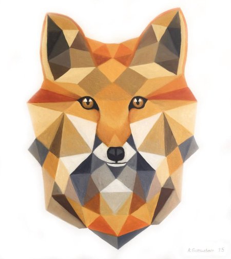 Полигональная лиса