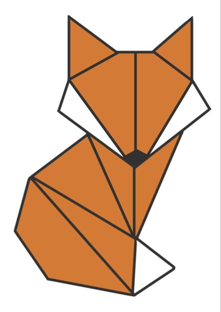 Треугольный арт животные схемы