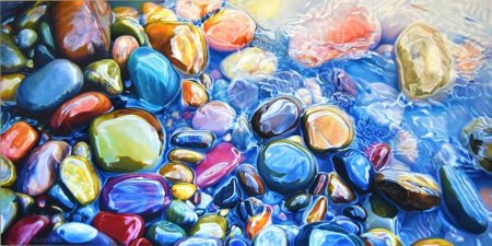 Цветные камешки