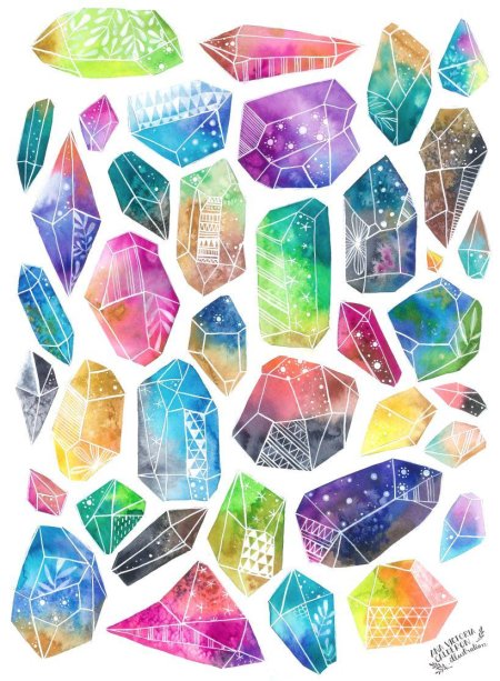 Наклейки Кристаллы