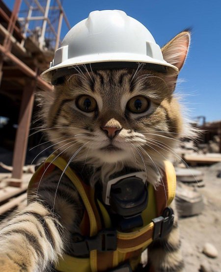Котик Строитель